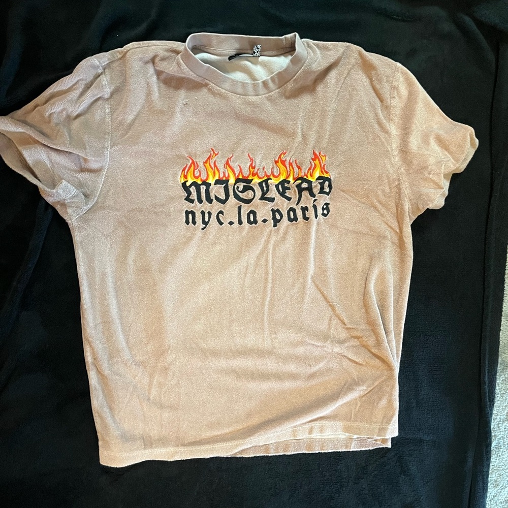 Men’s terry cloth t-shirt